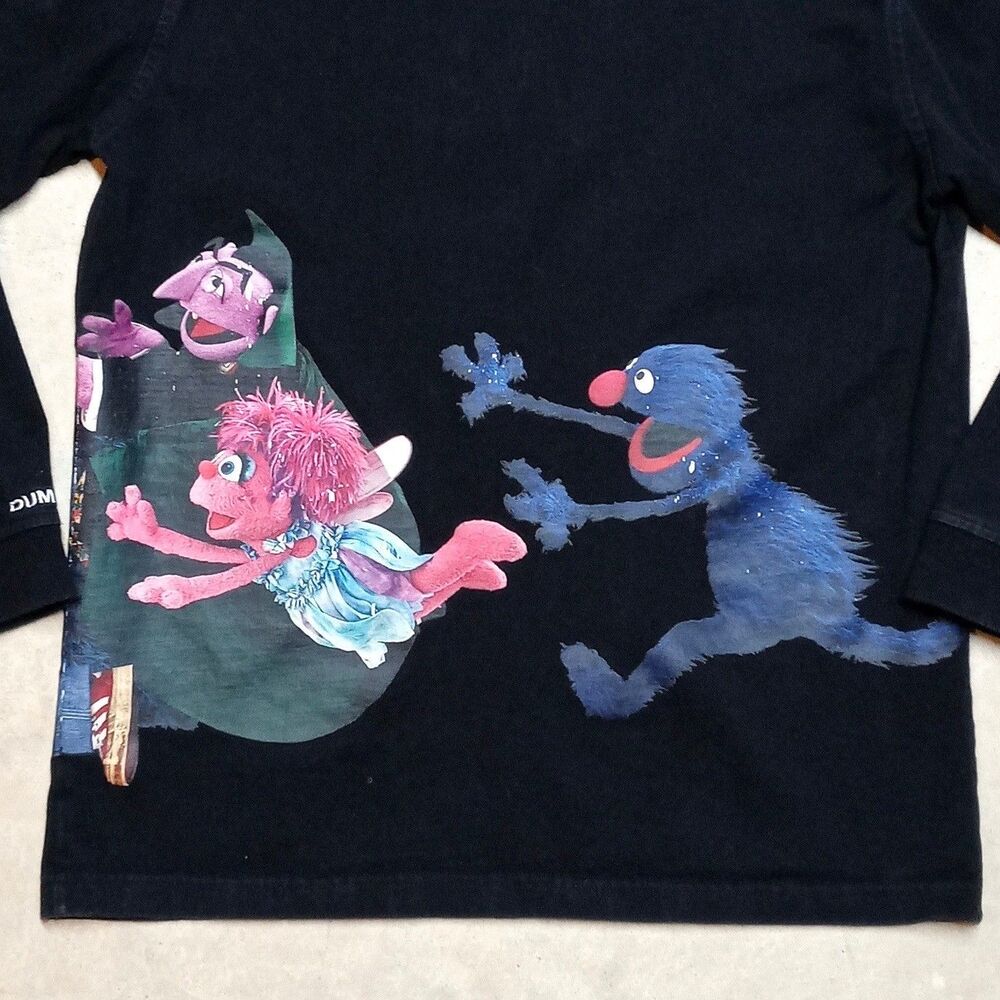 Dumbgood Sesame Street T-shirt Size MEDIUM Elmo Bert Ernie Cookie Monster AOP - Picture 5 of 8
